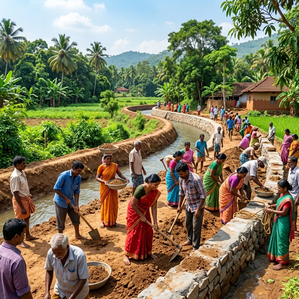 MGNREGA water conservation and rural employment